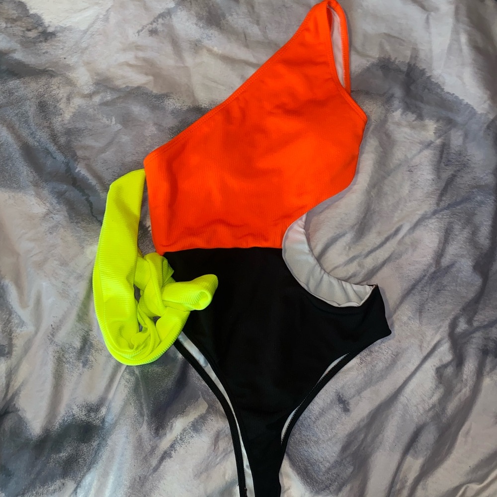 Neon one piece swimsuit